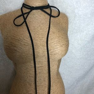 Black wrap necklace